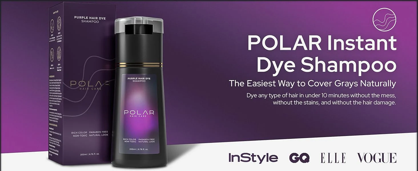 Polar Hair Care Instant Purple Dye Shampoo 200ml - Image 2