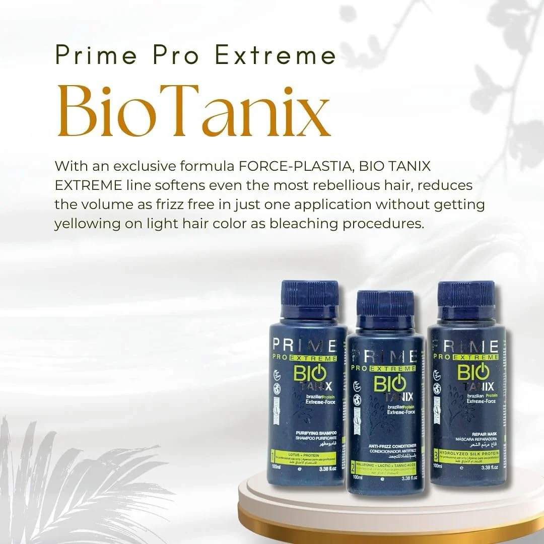 Prime Pro Extreme Bio Tanix Brazilian Protein Force Keratin Kit 100ml (3pc) - Image 3