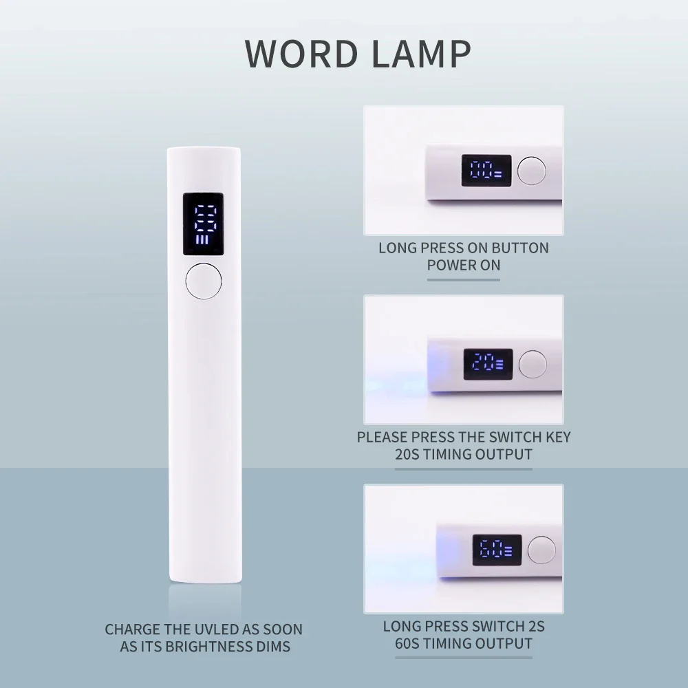 Professional Nails Handheld LED Light Dryer for Nails Gel Polish - Image 3