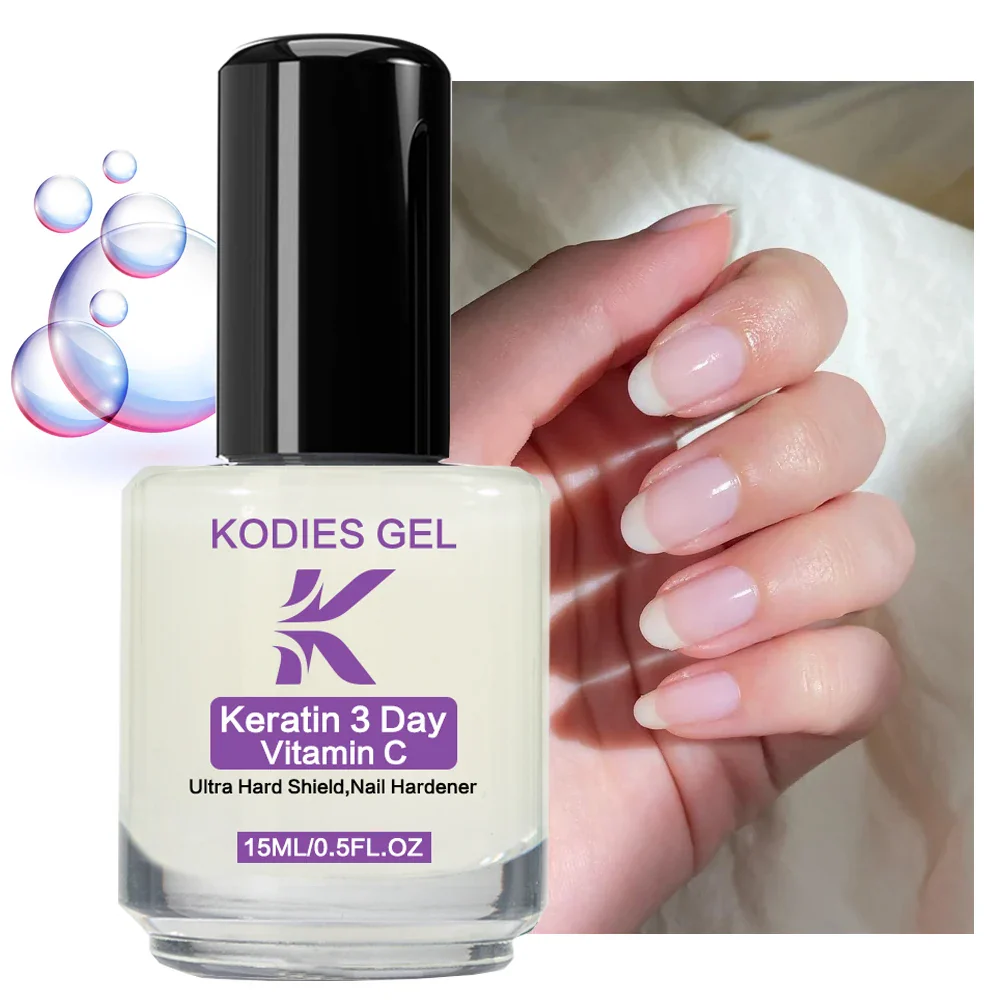 Kodies Nail Gel Keratin 3 Day Vitamin C Nail Hardener 15ml - Image 2