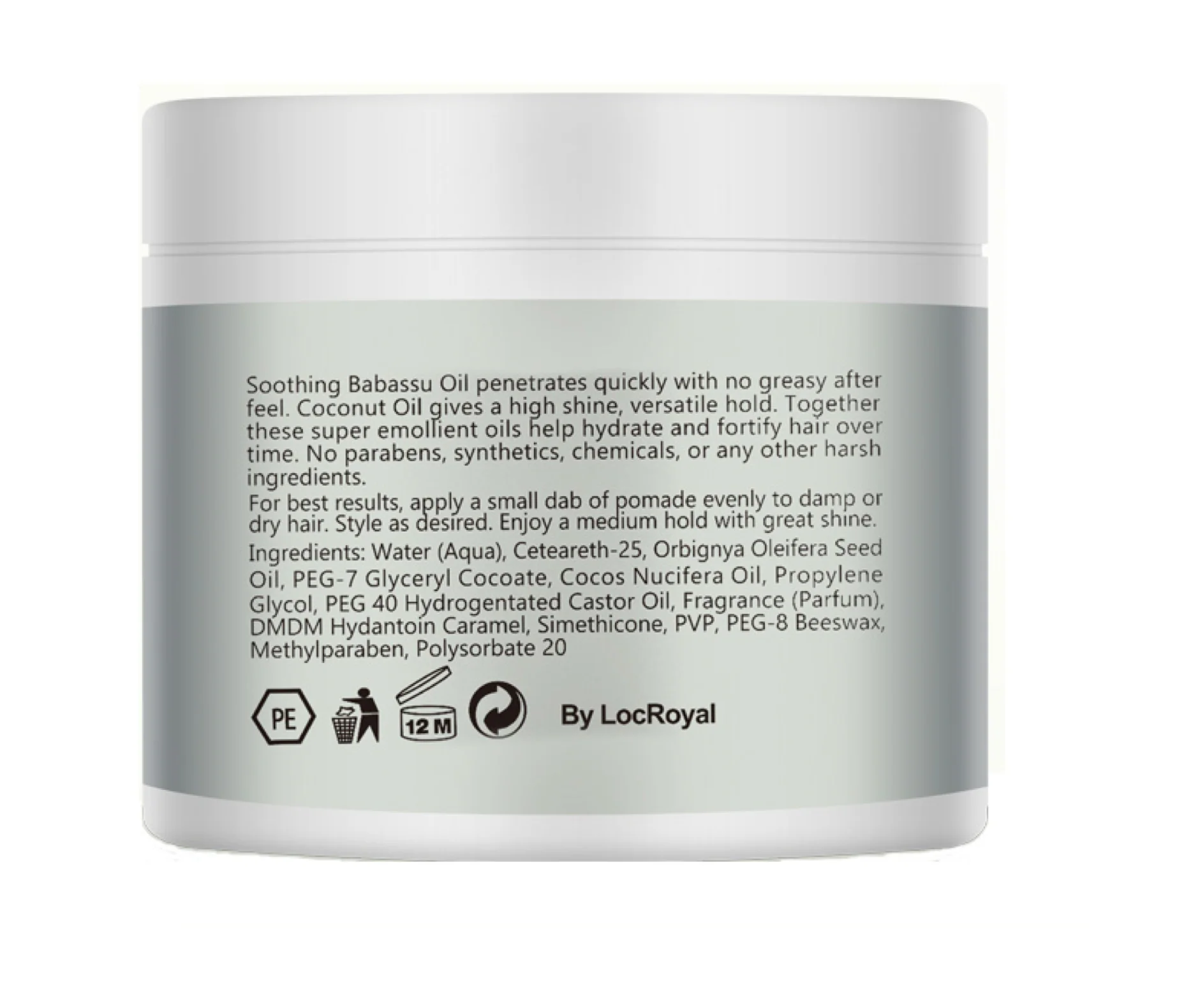Purc Hair Pomade High Shine Strong Hold 120ml - Image 3