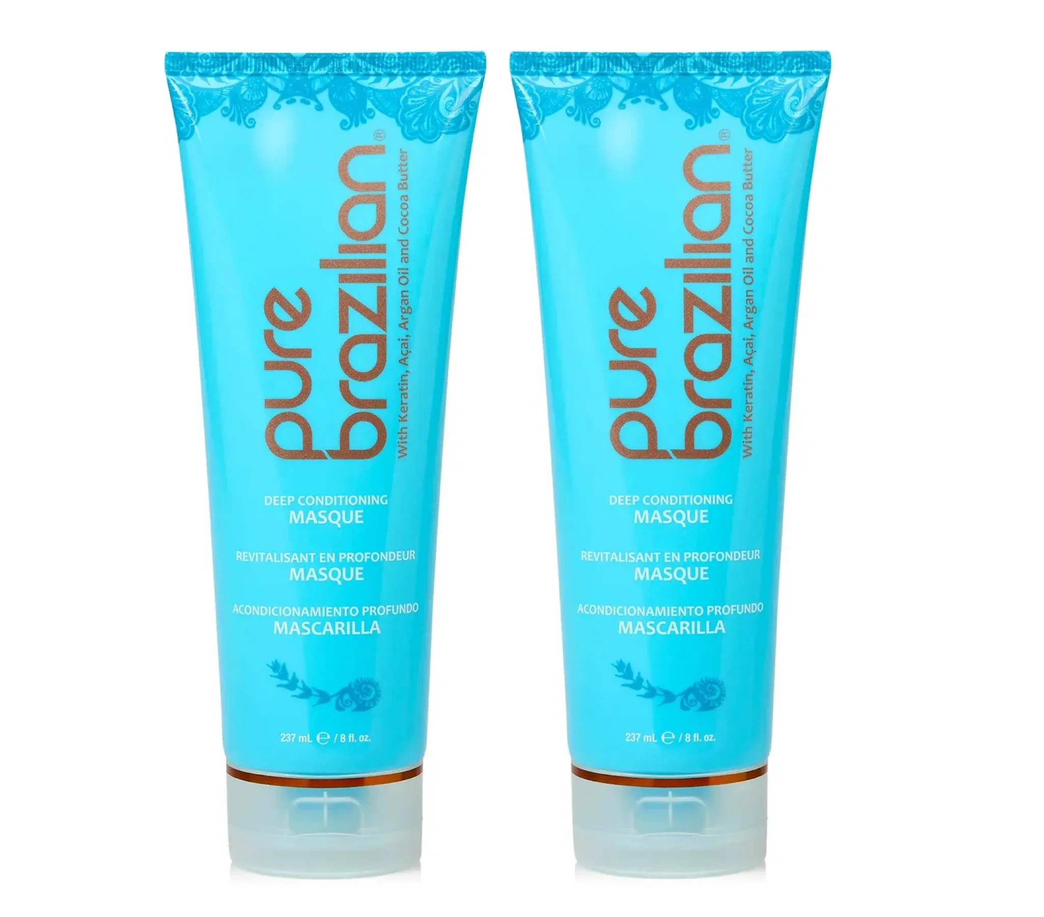 Pure Brazilian Deep Conditioning Keratin Masque 237ml (2pc)