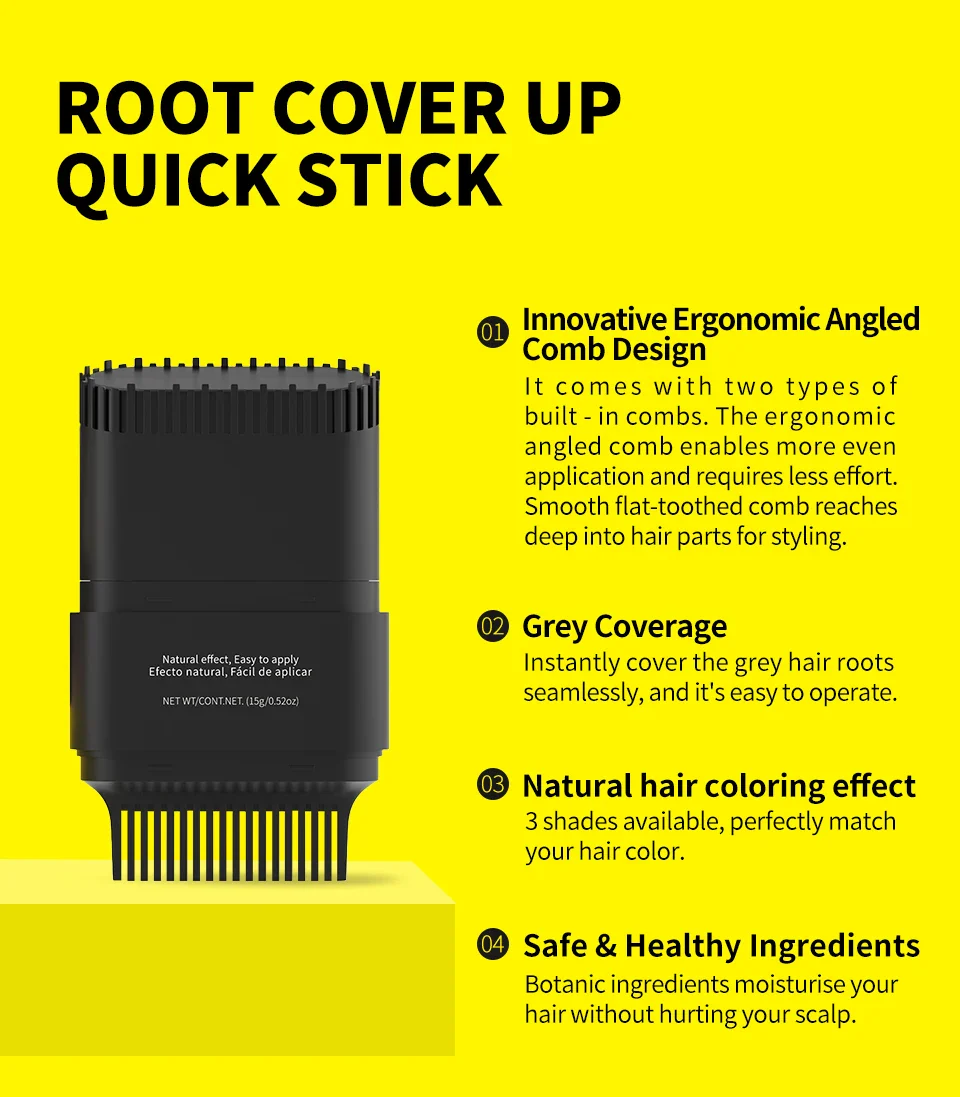 Sevich Grey Root Cover Up Hair Dye Stick For Hair and Beard 15g - Image 4
