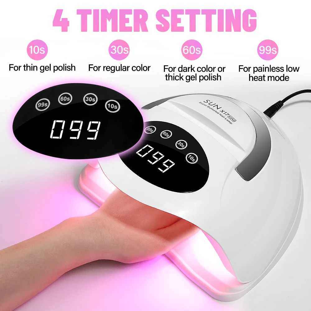 SUN X17 UV LED Light Dryer for Nails Gel Polish Lamp 320W - Image 2