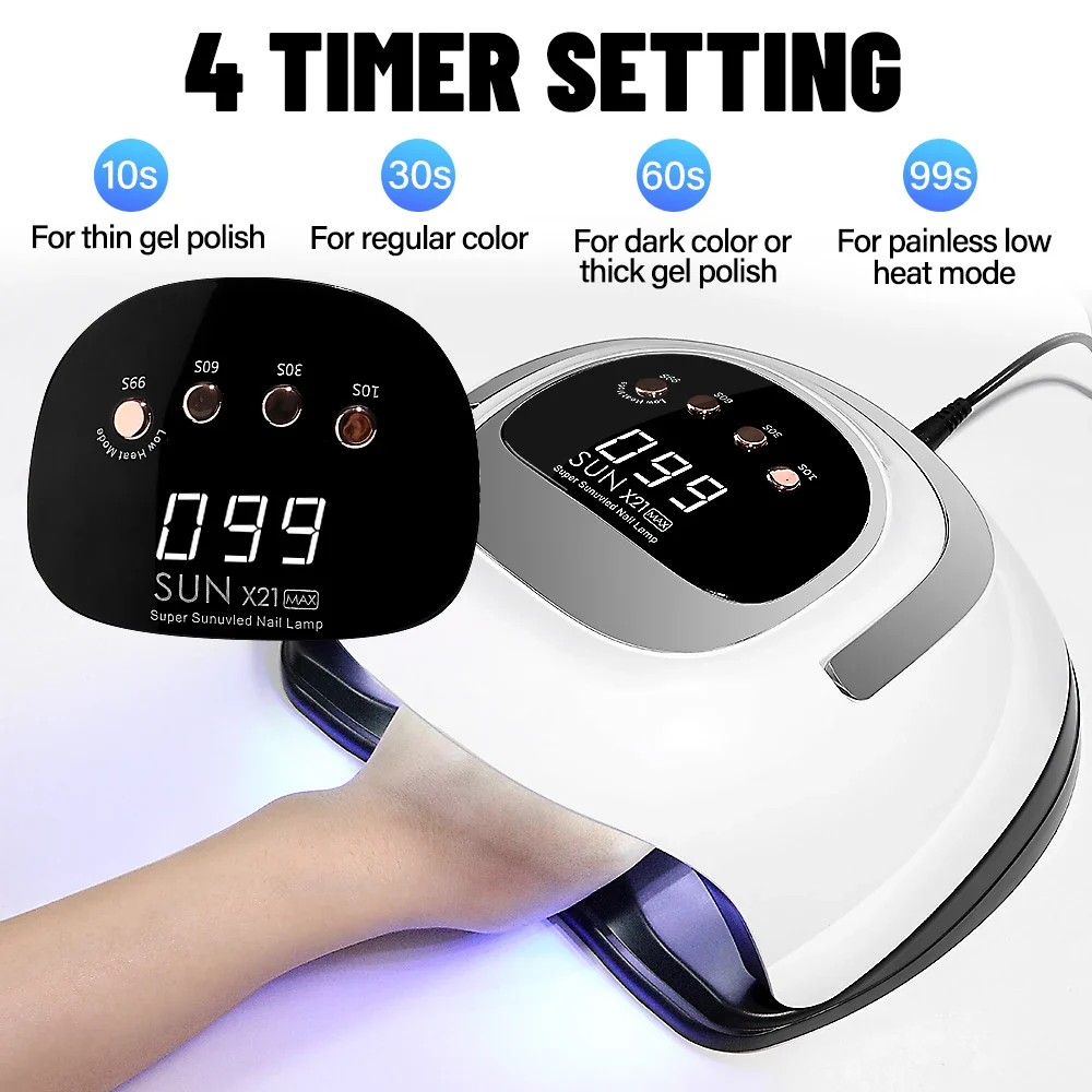 SUN X21 UV LED Light Dryer for Nails Gel Polish Lamp 320W - Image 4