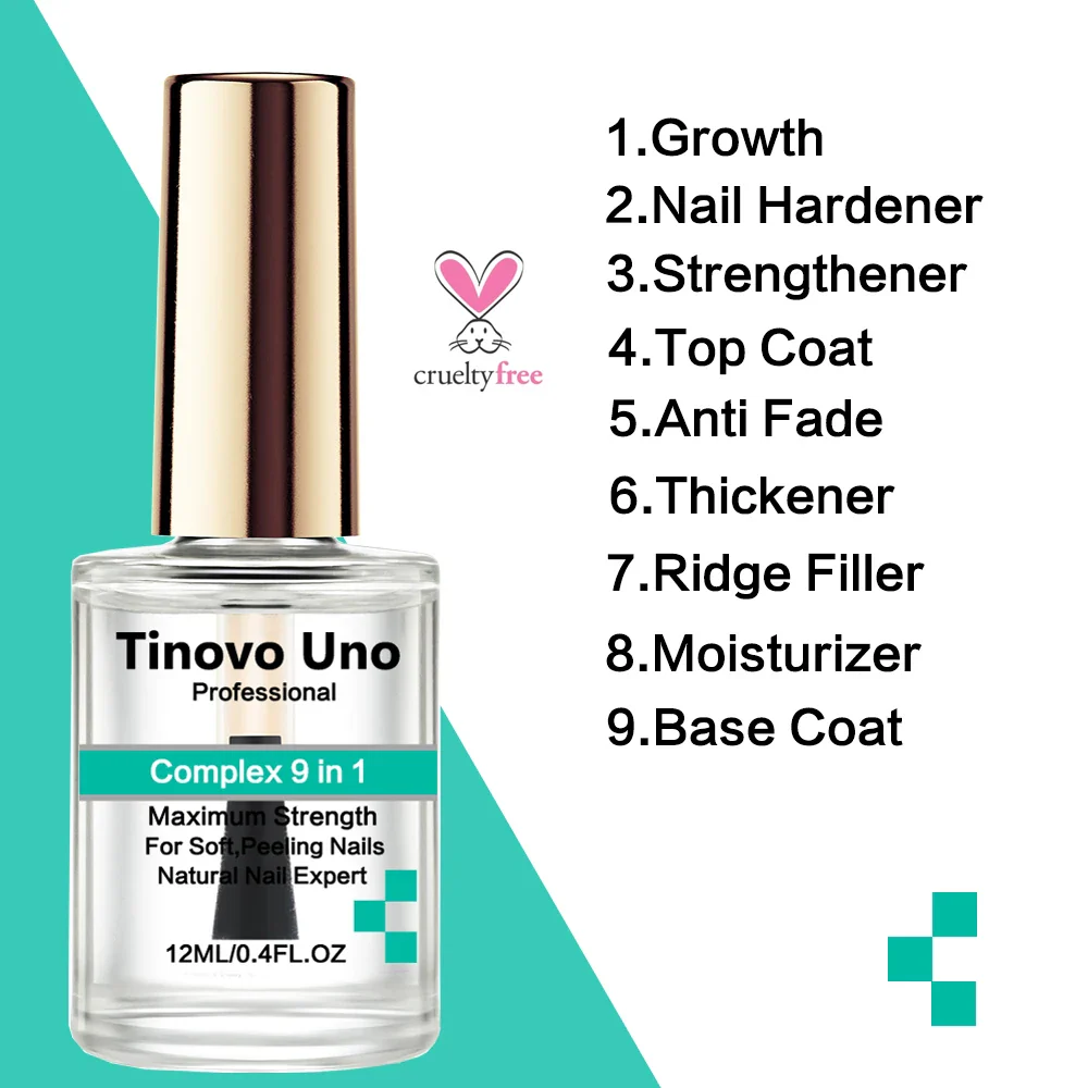 Tinovo Uno Complex 9 In 1 Maximum Nail Strength 12ml - Image 2