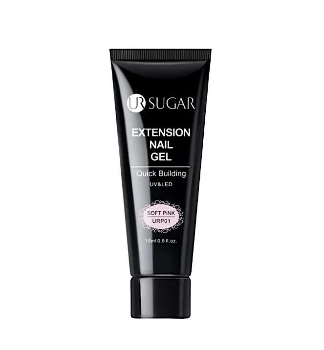 Ur Sugar Extension Nail Milky Color Gel Extension Soft Pink 15ml
