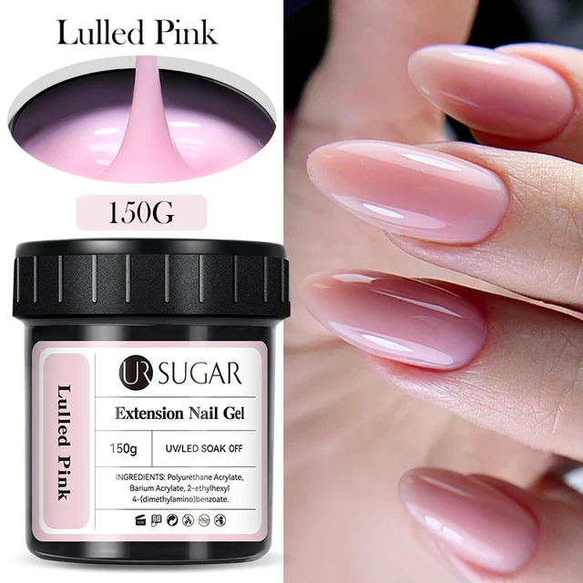 Ur Sugar Extension Nail Milky Color Gel Extension Lulled Pink 150g - Image 2