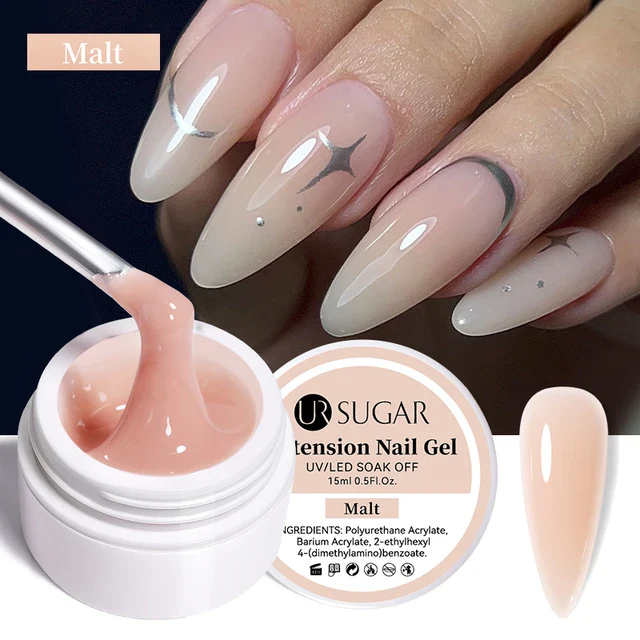 Ur Sugar Extension Nail Milky Color Gel Extension Malt 15ml - Image 2