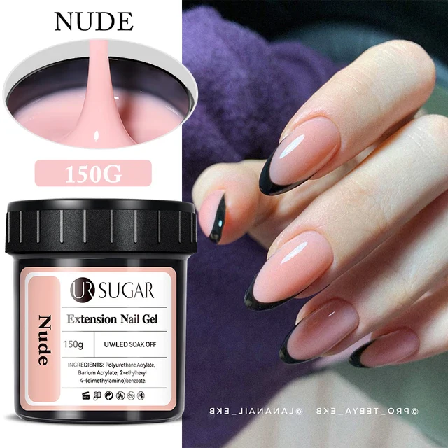 Ur Sugar Extension Nail Milky Color Gel Extension Nude 150g - Image 2