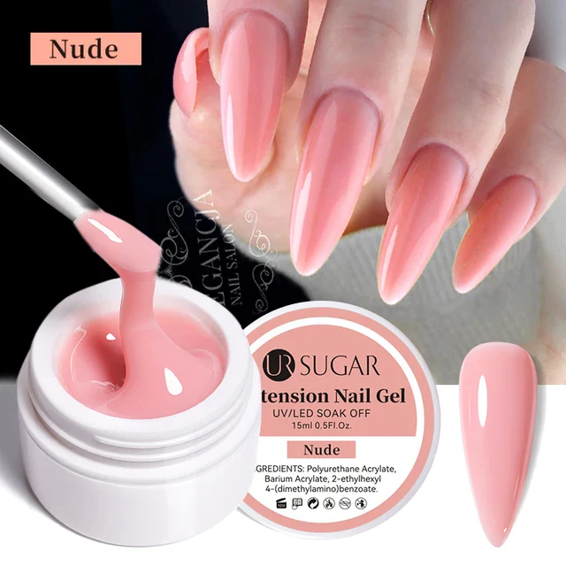 Ur Sugar Extension Nail Milky Color Gel Extension Nude 15ml - Image 2