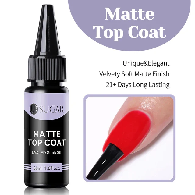 Ur Sugar Nail Matte Top Coat 30ml - Image 2