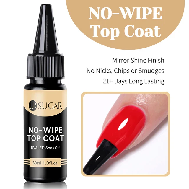 Ur Sugar Nail No Wipe Top Coat 30ml - Image 2