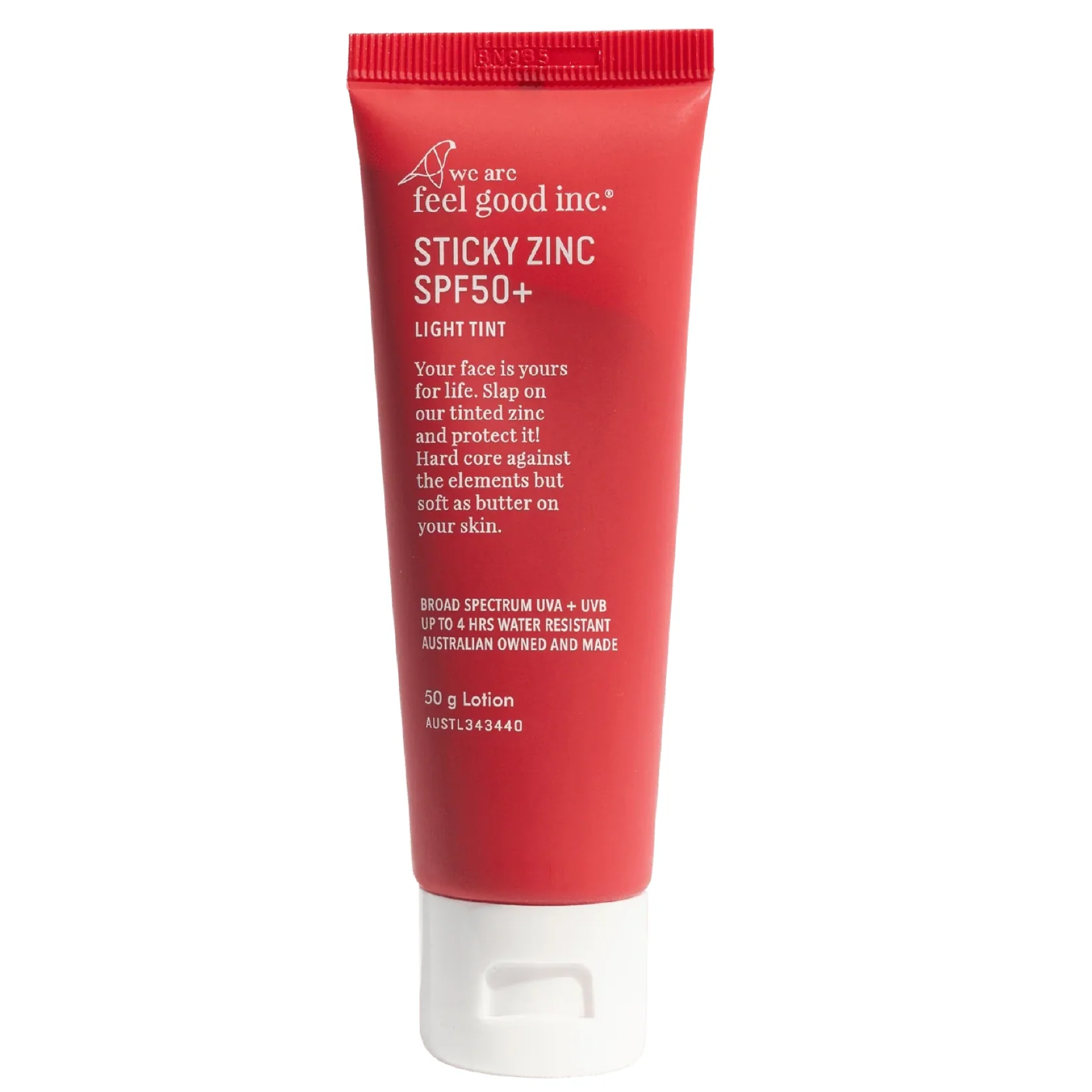 We Are Feel Good Inc Sticky Zinc Tint SPF50+ Sunscreen Lotion 50g - Image 3